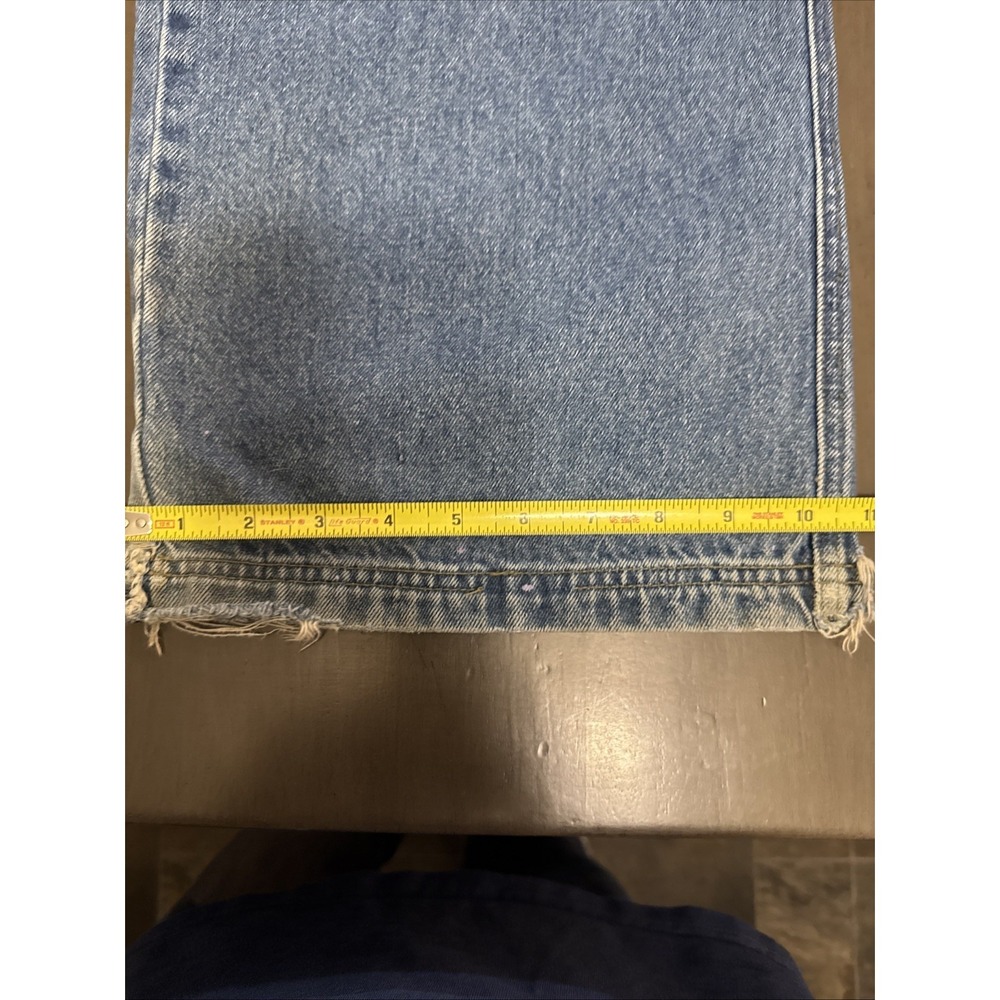 OTB Carpenter Wide Baggy Denim Jeans Men Skater Grunge Vintage JNCO Style 36x31 - Picture 9 of 16